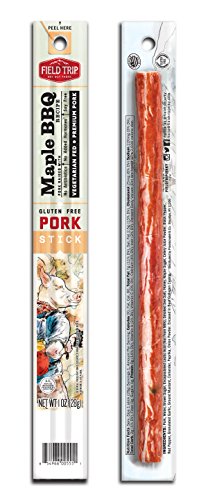 Field Trip Pork Jerky Sticks | Keto Gluten Free Jerky, Low Carb, Healthy High Protein Snacks With No Nitrates, Made With All Natural Ingredients | Maple BBQ | 1oz, 24 Pack - Thumbnail 2