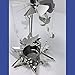 Doves Rotating Tea Light Candlespinner - Hanging Dove Charms Revolve on The Spinning Turbine on The Top of The Star Shaped Candleholder Base - 5.5