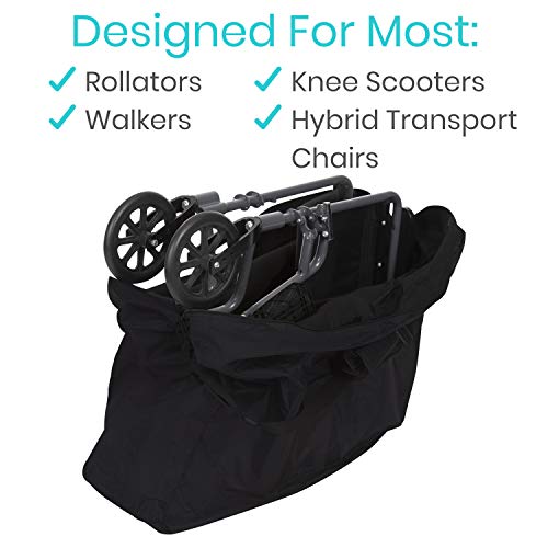 Vive XL Carry & Travel Bag For Rollator Walkers & Transport Chairs