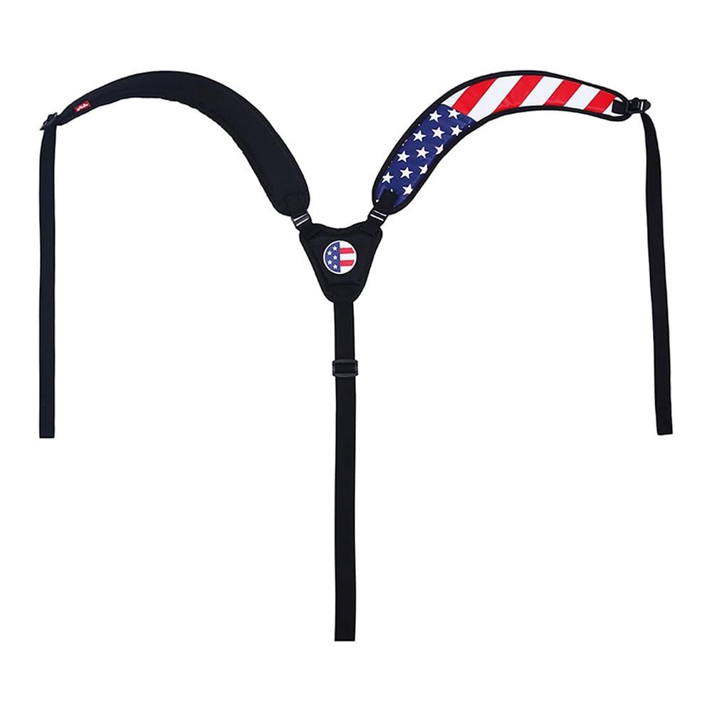 Ieron Golf Bag Shoulder Strap, Adjustable, Quick Side Release, Waterproof Padded Carry Golf Bag Strap Replacement (Black)