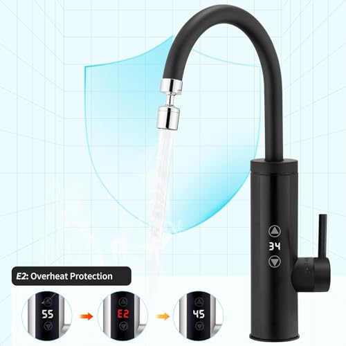 Homelody Electric Tap with Instantaneous Water Heater 230 V, 3400 W Kitchen Tap