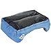 Giho Soft Washable Self-Warming Rectangular Dog Basket Bed with Fleece Lining, Small, Blue
