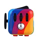 Fidget Dice Anti-anxiety and Depression Cube for Children and Adults (Rainbow Style)