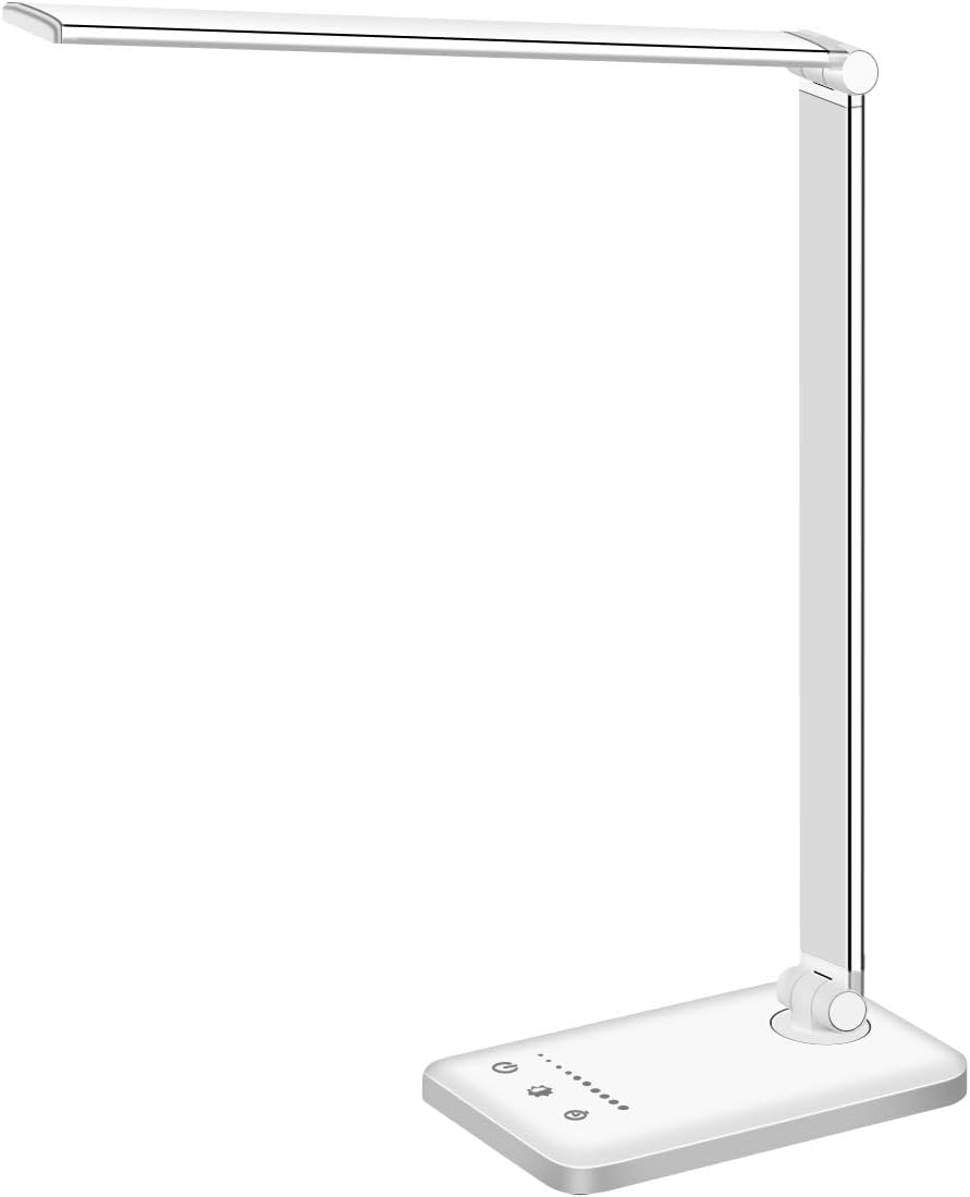 White crown LED Desk Lamp Dimmable Table Lamp