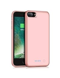 Yacikos   Funda de batería para iPhone 8 Plus   7 Plus (8500 mAh, batería recargable, batería extendida, para iPhone 8 Plus   7 Plus (5,5 pulgadas)