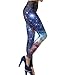 Pink Wind Ladies Sexy Galaxy Space Print Leggings Pant Stretch Tights (One Size, Galaxy 1)