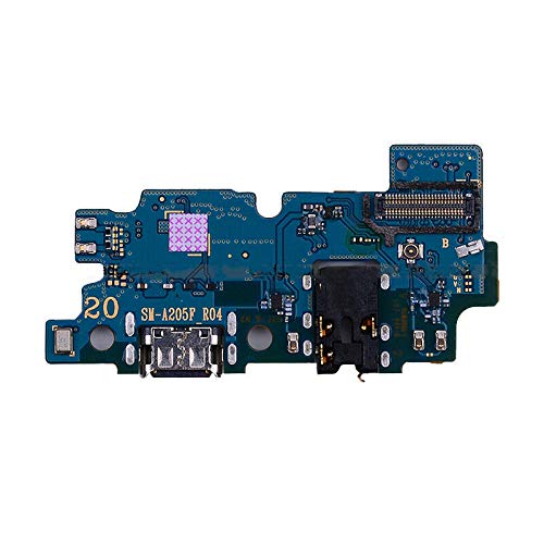 USB Charging Port Dock Connector Flex Cable Replacement Part for Samsung Galaxy A20 (2019) A205/DS A205F A205FD A205A 6.2 Inch With Tools