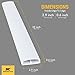 32-Inch Cord Cover - On-Wall Cable Management Kit for Wall-Mounted TV or Computer Cables - Dual Channel Wire Organizer by Simple Cord (White)