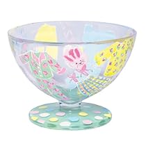 Lolita Hand Painted Glass Sundae Bowl, Pajama Party