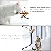 Interactive Cat Toy Teaser Wands with Suction Cup and Bell 4 Pcs Cat Feather, Mouse Toys