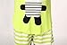 VENTELAN Women Pajama Set Cute Bear Short Sleeve Striped Shorts Sleepwear, Green, Large(USA Size:12-14)