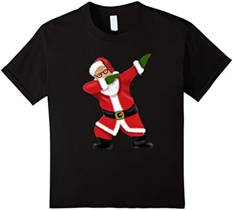 Kids Storecastle: Dabbing Santa Photo Realistic Art Gift T-Shirt 12 Black
