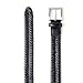 1RedPlace Mens Braided Faux Leather Big and Tall Casual Belt (50/52, Black)