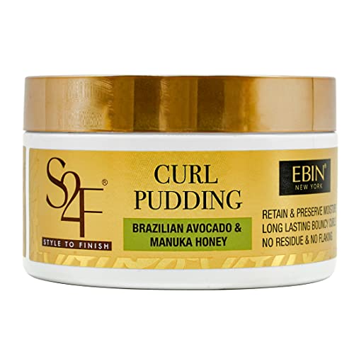 EBIN NEW YORK Style to Finish Curl Pudding - 8oz/ 226ml | Hydration with Strengthens and Enhances Hair