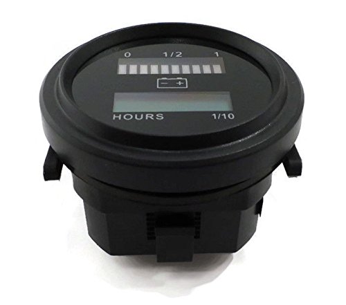 image for 12V 24V 36V 48V 72V VDC Volt BATTERY INDICATOR GAUGE / HOUR METER for 