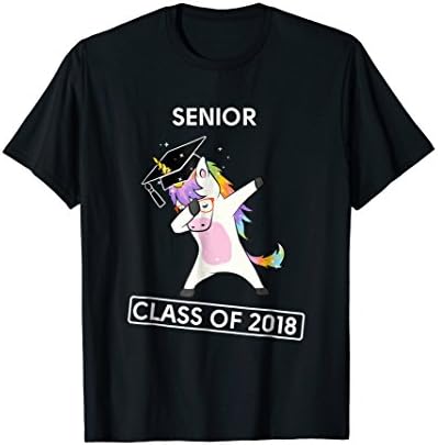 Unicorn dabbing Senior class of 2018 - graduaion high school