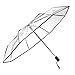 Clear Transparent Folding Auto Open/Close Umbrella w Reinforced Steel Ribs (Black Rim) Fast ePacket Shipping