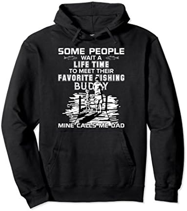 Unisex My Favorite Fishing Buddy Calls Me Dad - Fish Cool Hoodie Small Black