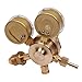 BETOOLL Nitrogen Regulator with 0-400 PSI Delivery Pressure Equipment Brass Inlet Outlet Connection Gauges