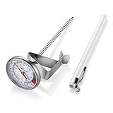 KT THERMO Instand Read 2-Inch Dial Thermometer,Best For The Coffee Drinks,Chocolate Milk Foam