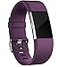 Wepro Replacement Bands for Fitbit Charge 2 HR,Plum, Small