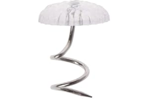 Joyhey 50 Pcs Upholstery Twist Pins Clear Heads Bed Skirt Pins for Slipcovers and Bedskirts