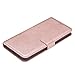 Lomogo Leather Wallet Case for Moto G6 with Stand Feature Card Holder Magnetic Closure, Shockproof Flip Case Cover for Motorola Moto G6 / Moto 1S – LOYYO080490 Rose Goldthumb 2