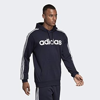 men's adidas essential striped pullover fleece