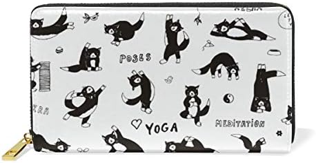 財布 レディース ２つ折り 猫 ヨガ おもしろい 長財布 本革 人気 大容量 ラウンドファスナー プレゼント用 薄型 軽量 Tskyoo B0gyc781 1 650円 激安通販ショッピング 超人気 専門店 人気海外一番 超美品再入荷品質至上 当店一番人気