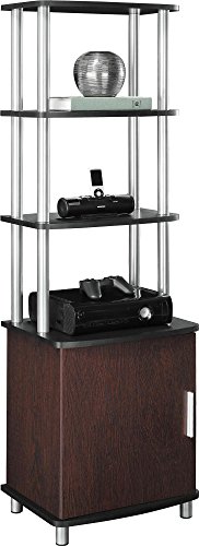 Ameriwood Home Carson Audio Stand, Cherry/Black