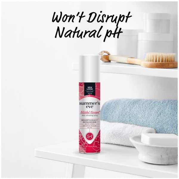 SUMMER’S EVE FEMININE DEODORANT FRESHENING SPRAY, BLISSFUL ESCAPE 2 OUNCE (PACK OF 2)