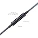 KetDirect 1.2m(3.9ft) audio 3.5mm AUX Replacement Headphone/Headset Audio Cable with in-Line Remote Microphone Volume Control for Apple iphone Android Samsung