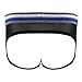 YiZYiF Men's Underwear Mesh Open Butt Briefs Jockstrap Bikinis Panty Black Medium