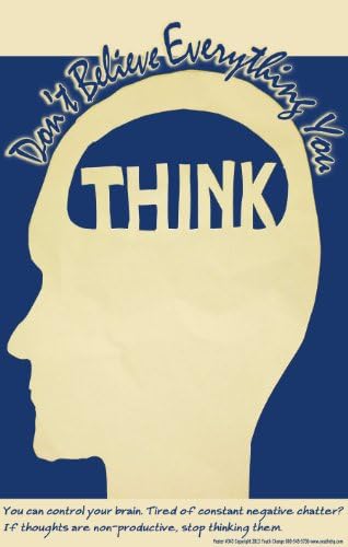 Poster #343 Learn to Cope with Upsetting Thoughts: Don't Believe Everything You Think Poster