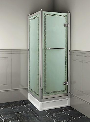 Devon&Devon Savoy X Corner Tempered Glass Shower Enclosure Bath Cabin with Aluminium Structure Chrome, Made in Italy
