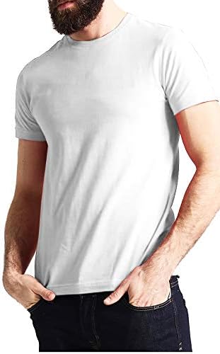 best white crew neck t shirt mens