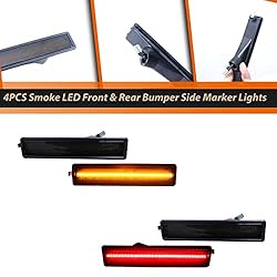 ADIIL 4PCS Front and Rear Bumper Sidemarkers Lamps