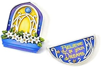 Mini Dollhouse FAIRY GARDEN Accessories - The Magical Door - Sweet Dreams 2PC. Accessory S...