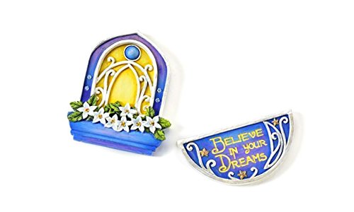 Mini Dollhouse FAIRY GARDEN Accessories - The Magical Door - Sweet Dreams 2PC. Accessory S...