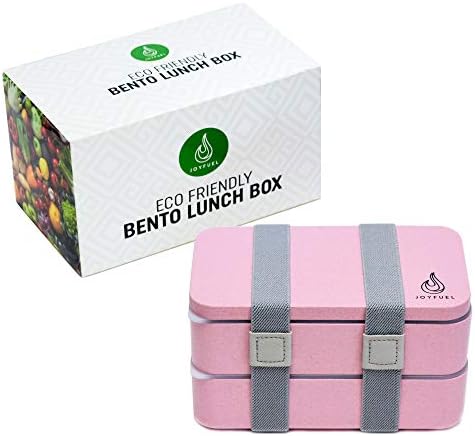 Bento Lunch Box for Adult & Kids Leakproof Microwave Dishwasher Freezer Safe eco-Friendly BPA Free Reusable Cutlery Set Japanese Style Meal prep Container Healthy Work School (Pink)