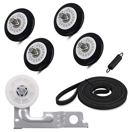 Dryer Repair Kit for LG Kenmore maintenance Replacement - 4581EL2002C Drum Roller & 4561EL3002A Idler Pulley & 4400EL2001A Belt Replace 4581EL3001A 4581EL3001C 4581EL2002A 4561EL3002B 4400EL2001F - Thumbnail 7
