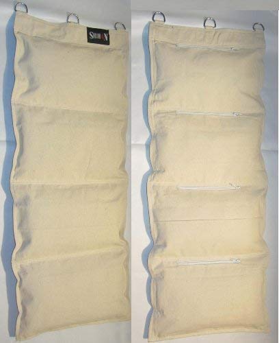 Nws Wing Chun Canvas Wall Striking Bag 4 Section, Kung Fu Sand, Boxing Strike Bag 36x13 Inch