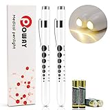 Opoway Nurse LED Penlight with Pupil Gauge, Warm White with Batteries, Pack of 2