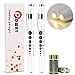 Opoway Nurse Penlight with Pupil Gauge, Reusable Diagnostic Pen Lights for Nursing School Student Doctor, Warm White, Pack of 2