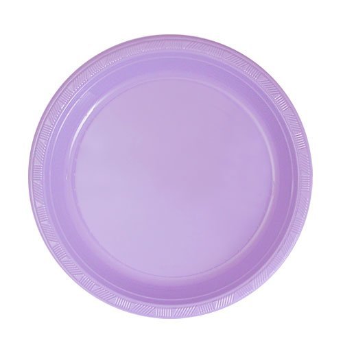 Hanna K. Signature Collection 50 Count Plastic Plate, 7-Inch, Hydrangea