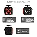 Grand Oasis Stress Release Toys Fidget Cube Prime for Adults with Botton Best Gift for Children Thanksgiving Gifts (Red Black)