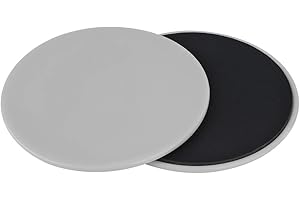 KELEPU Core Sliders Discs 2PCS ABS Gliding Disc Fitness Exercise Sliding Gliding Disc Portable Fitness Core Slider Home Fitness Exercise Equipment for Sliders Gym Core Reinforcement (Grey)