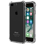 iPhone 7 Plus Case - MoKo Shockproof Flexible TPU Bumper Anti-Scratch Rigid Slim Protective Cases Clear Back Cover for iPhone 7 Plus, GRAY