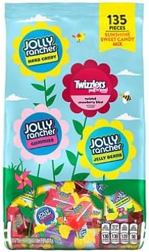 Sunshine Sweet Candy Mix 135 pcs. (Hard; Gummies; Jelly Beans; Twisted Strawberry Blast) 1.19 kg.