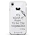 W. DISNEY QUOTE | Luxendary Air Series Clear Silicone Case with 3D printed design and Air-Pocket Cushion Bumper for iPhone XR (new 2018/2019 model with 6.1